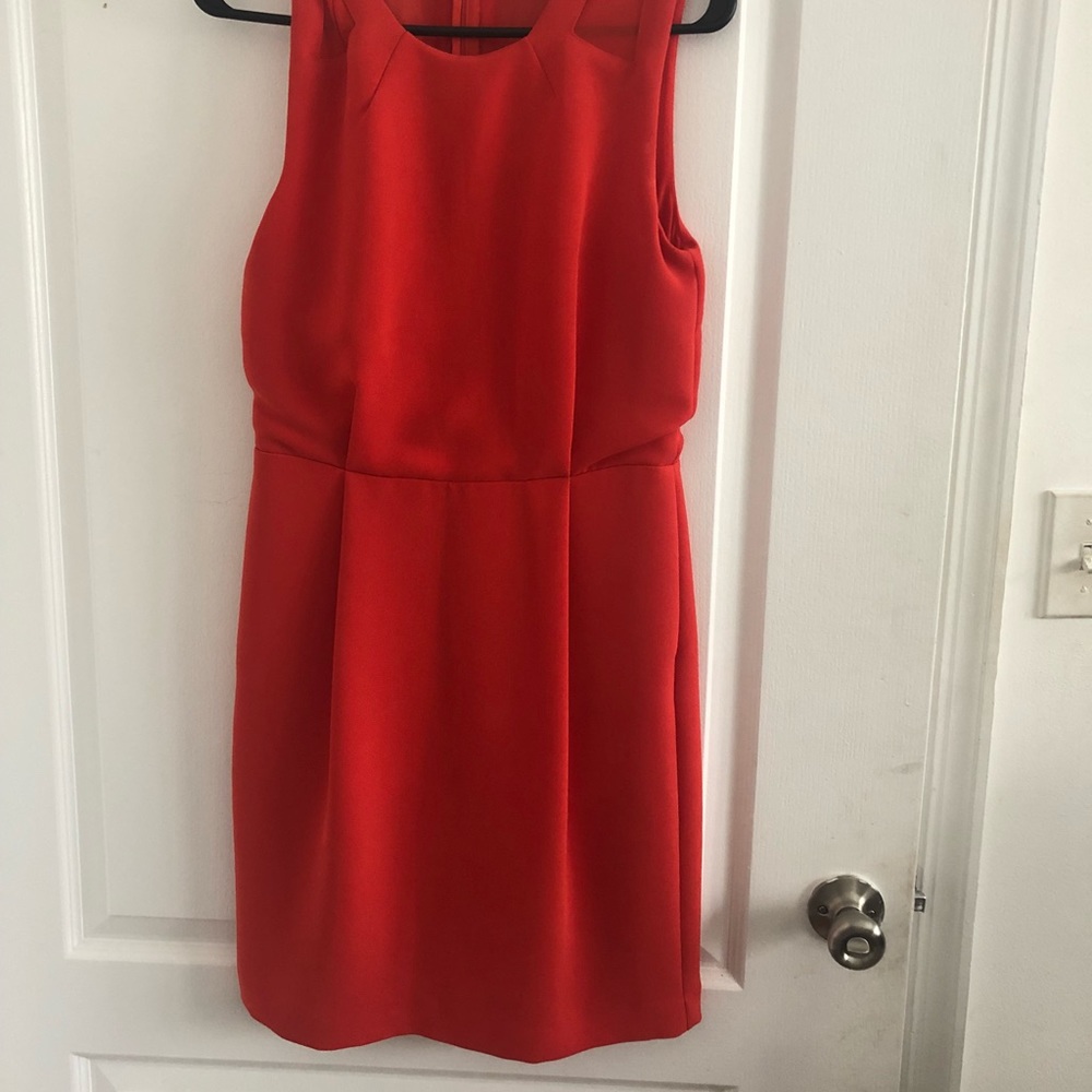 Orange/Red whistles cocktail dress